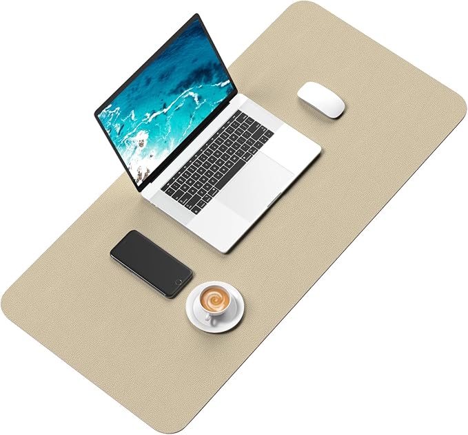 Hsurbtra Desk Pad, XL Extended Mouse Pad, Waterproof Desktop Blotter Protector - Image 2