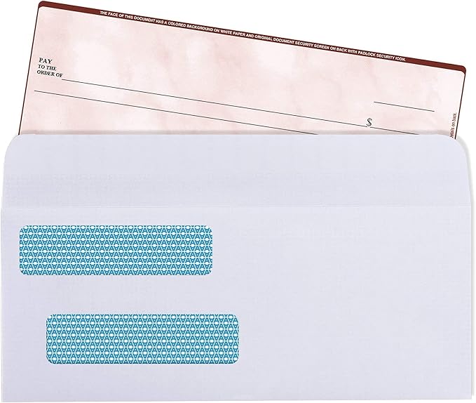 Aimoh #8 Double Window Gummed Security Envelopes - Image 5