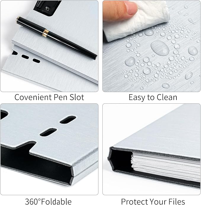 A4 Clipboard, 5 Pack Foldable Clipboards - Image 3