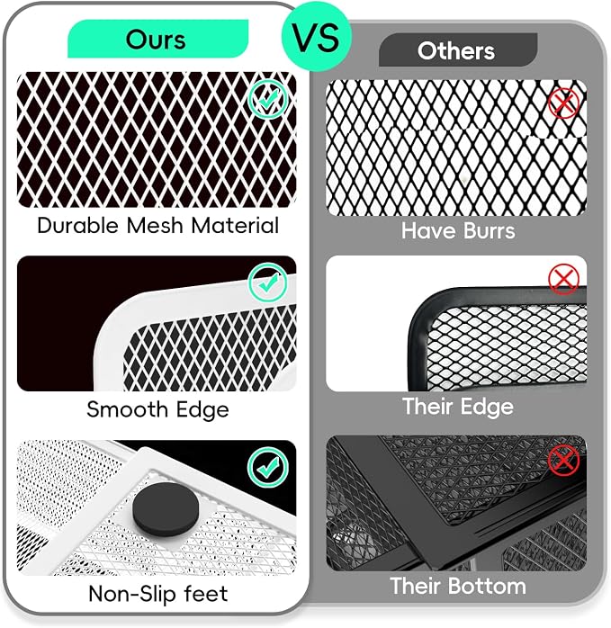 Mesh Pen Organizer for Desk, Large Capacity Storage for School Office Home - Image 4