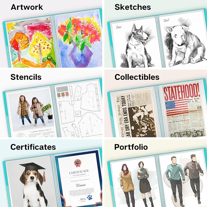 Dunwell 11x14 Art Portfolio Folder, Presentation Binder - Image 7