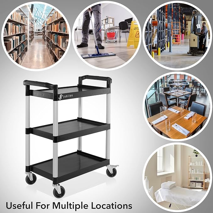 Jubilee Heavy-Duty 3-Tier Utility Service Cart - Image 6