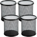Ameceres 4 Packs Wire Mesh Pencil Holder Metal Pen Cup Desk Pen Organizer Case by Ameceres