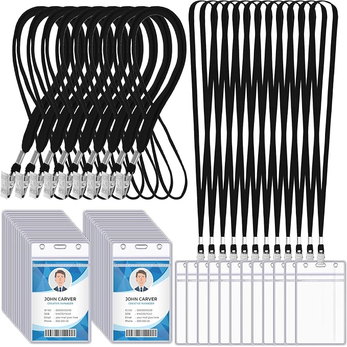 Marspark 300 Pcs ID Badge Holder by Marspark