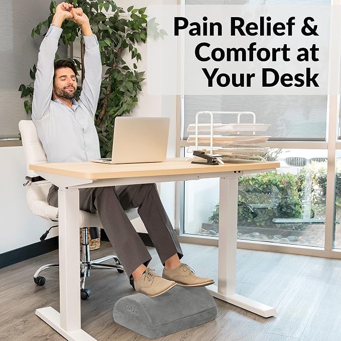 ComfiLife Foot Rest for Under Desk at Work – Adjustable Height Memory Foam Foot - Image 6