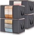 Lifewit 4 Pack 60L Clothes Storage Bins by Lifewit