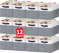 Criusia 12 Pack Large Storage Baskets by Criusia