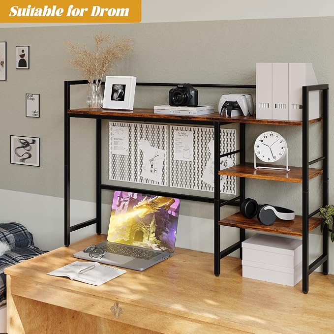 HavenlyYouth Desk Shelf, 38.6 Inch Wood Desk Organizer Shelf - Image 5