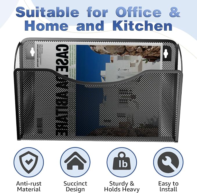 MINDEPOT Wall File Organizer 3 Pack - Image 4