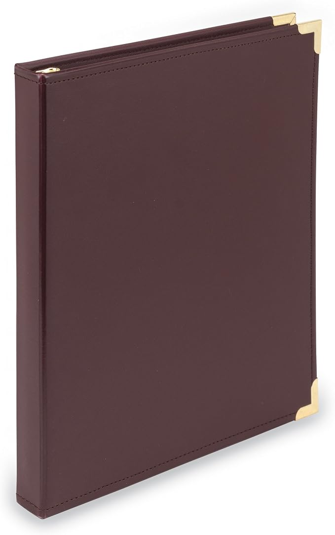 Samsill Classic Collection Leather 3 Ring Binder, Executive Presentation by Samsill