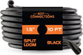 BEST CONNECTIONS Split Wire Loom Flex-Guard Convoluted Tubing Protective Split by BESTCONNECTIONS