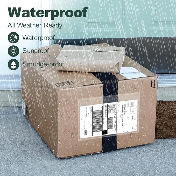 6''x9'' Clear Packing List Envelopes, Top Loading Shipping Label Envelopes - Image 4