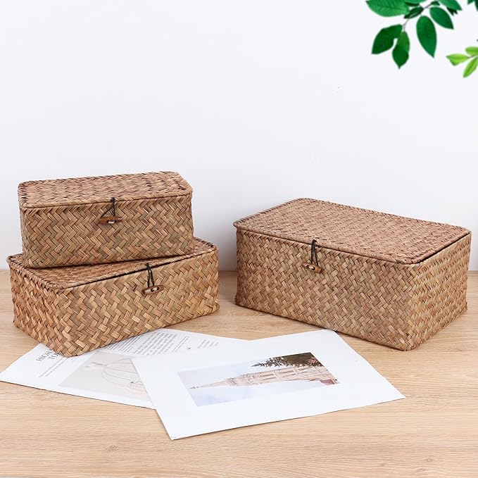 FEIALNDUO Wicker Shelf Baskets - Image 6