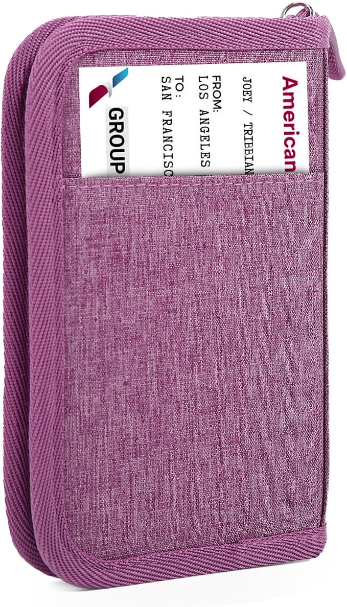 Single Passport Holder for Travel, RFID Travel Document Organizer for Women by Unknown