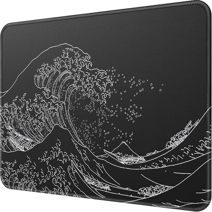 MROCO Essential Office & Gaming Mouse Pad, 8.5 x 11 Inch, Kanagawa Wave | by MROCO