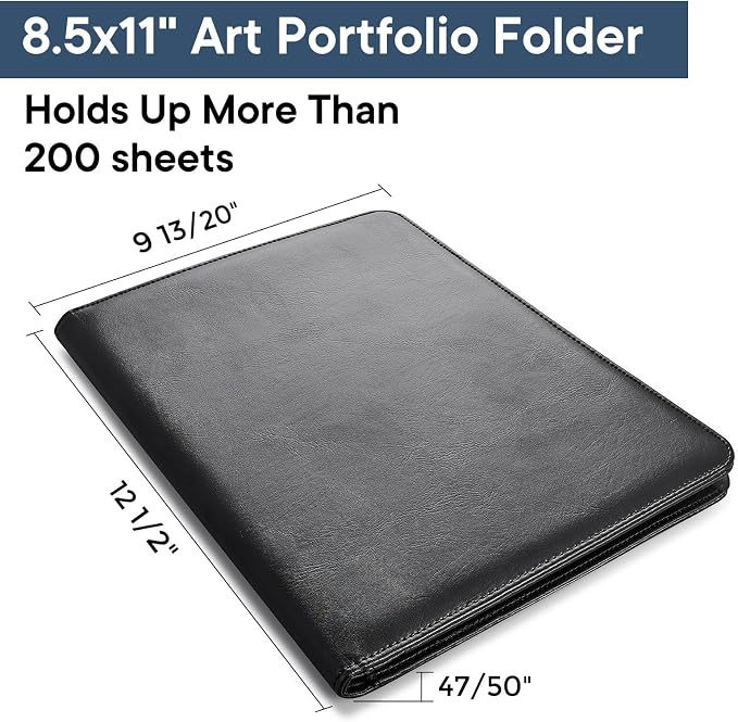 Professional Padfolio with Clipboard, Portfolio Folder Binder, 8.5 x 11 Legal - Image 3