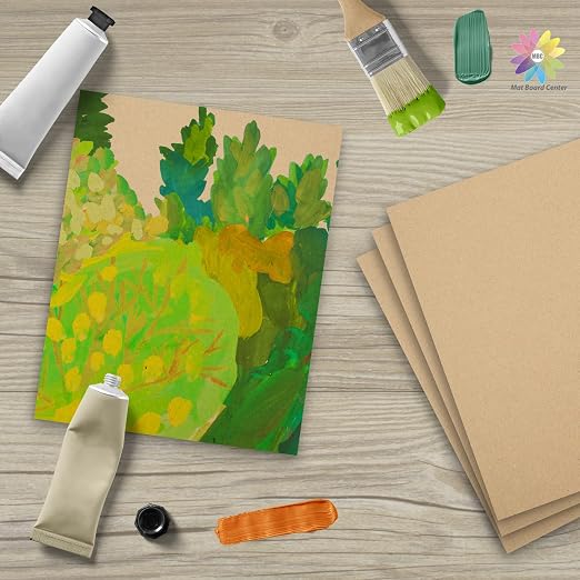 Mat Board Center, 50 Corrugated Cardboard Sheets 8x10 Inches Flat Card Board - Image 7