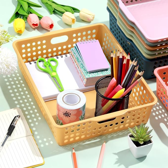 8 Pack Boho Plastic Turn in Paper Trays - Image 4