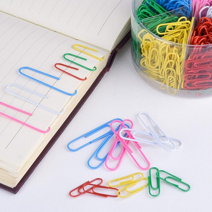 Yarlung 900 Pieces 2 Inch Jumbo Paper Clips, Vinyl Coated Large Paperclips - Image 8