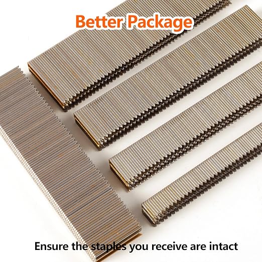 1000-Count 1/2 Inch Length, 18 Gauge 1/4 Inch Narrow Crown Staples, Heavy Duty - Image 4