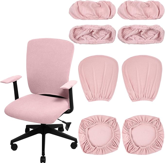 Tallew 8 Pcs Office Chair Covers Set Computer Universal Protective Stretchable by Tallew