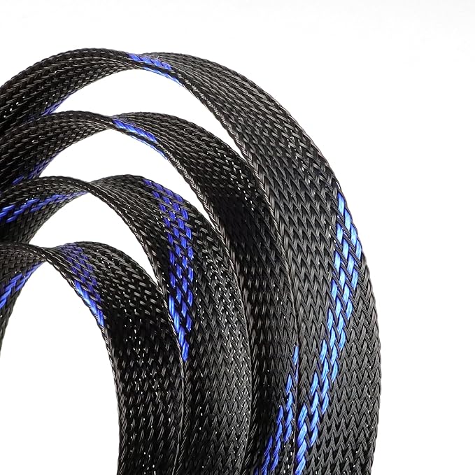 25ft PET Expandable Braided Cable Sleeve 5/8inch Pet Braided Cable Sleeve - Image 2