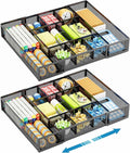 Marbrasse Expandable Desk Drawer Organizer, Mesh Drawer Organizer Tray by Marbrasse