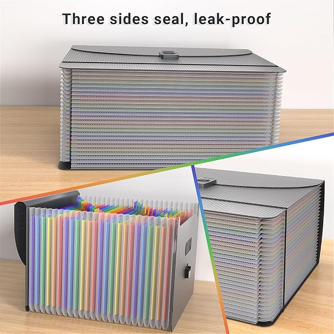 Expanding File Folders, Accordion File Organizer, 25 Pockets Expandable File - Image 4