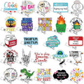 Feifeiya 24 Pcs Funny Badge Reel Nurse Cute Retractable Name ID Clip Badge by Feifeiya
