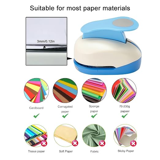 1.575 Inch（40mm） Circle Punch Circular Cutter Tool Circle Hole Punch Handmade - Image 5