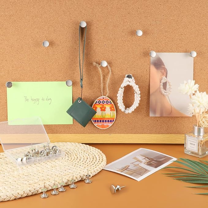30 Count Jumbo Metal Push Pins 1.14 Inch, Giant Thumb Tacks - Image 4