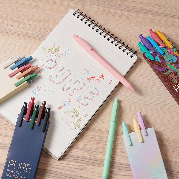Kaco Gel Pens 20 Assorted Color Ink 0.5mm Fine Point, Cute Stationery - Image 7