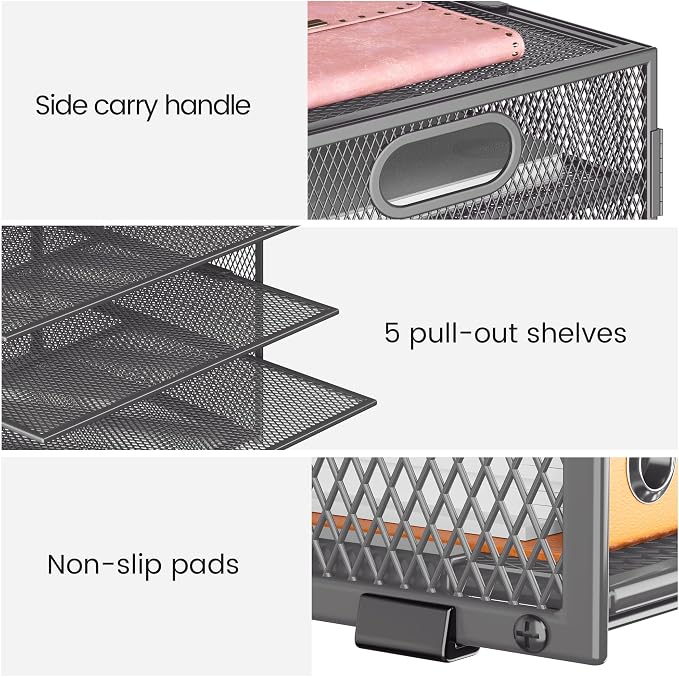Lavatino 2 Pack 8-Tier Office Desk File Organizer, Letter Tray Paper Organizer - Image 3