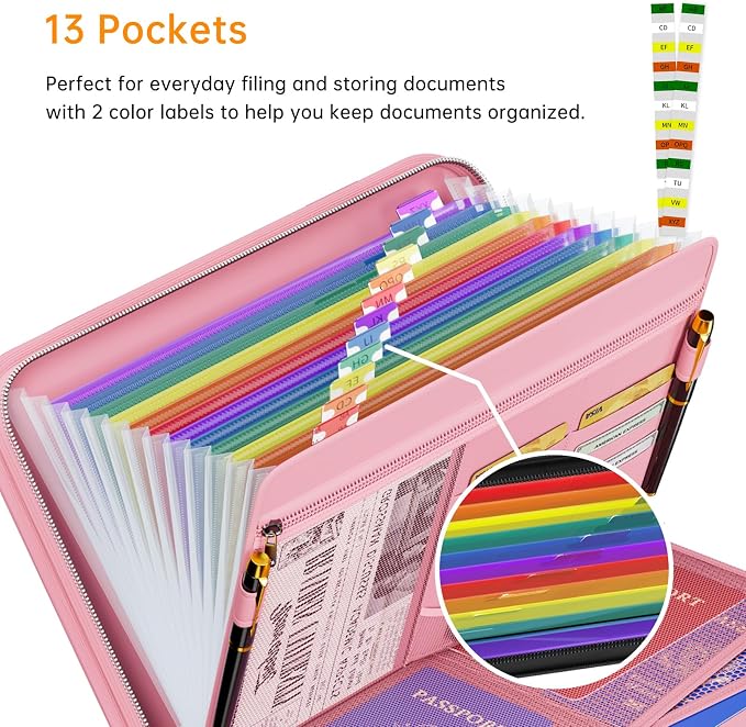 Tamfile Fireproof Accordion File Organizer - Image 3