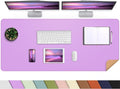 AFIING Leather Desk Pad Protector, Large Desk Mat by AFIING