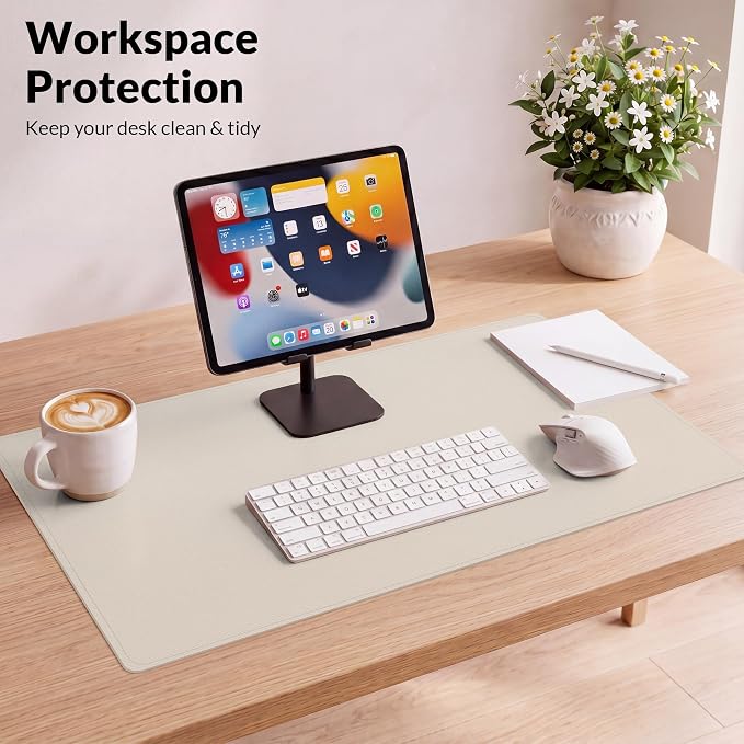 Leather Desk pad Protector, Large Desk mat - Image 6