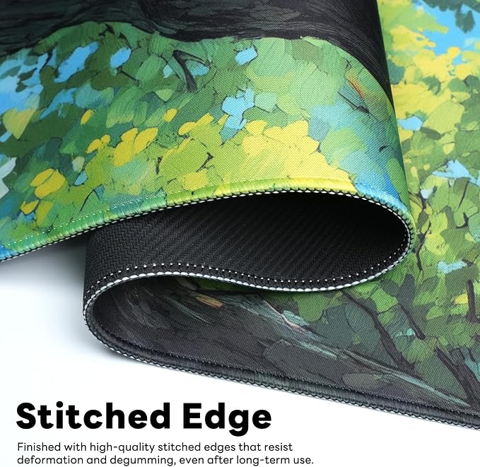 Desk Mat, Big Desk Pad, 31.5x11.8 Inches Extended Big Gaming Mouse Pad - Image 4