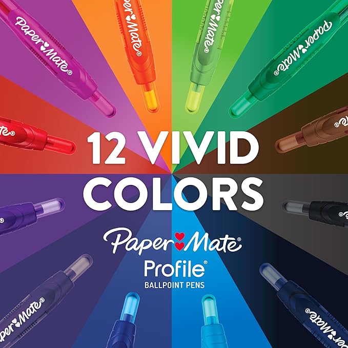 Paper Mate Profile Ballpoint Pens, Retractable, Medium Point - Image 7