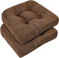 downluxe Chair Cushions for Dining Chairs 2 Pack, Tufted Indoor Chair Pads by Downluxe