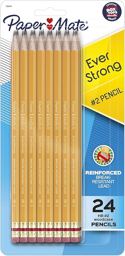 Paper Mate EverStrong #2 Pencils Reinforced Break-Resistant Lead When Writing by Unknown