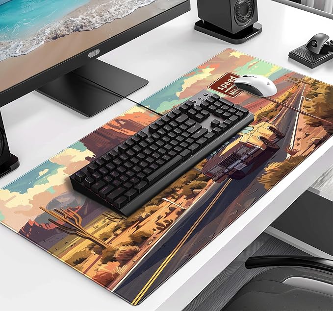 Natural Mountain View Gaming Computer Keyboard Pad, Computer Mouse Pad | Large - Image 3