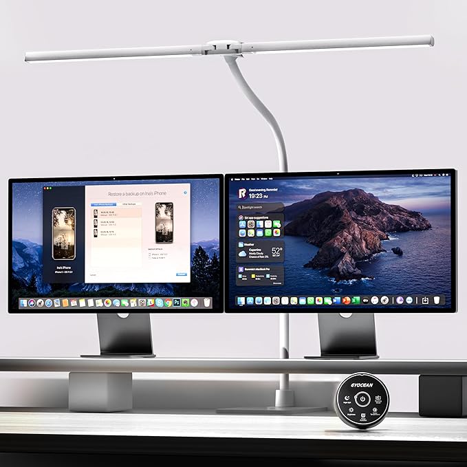 EYOCEAN Desk Lamp with Metal Base, 31.5" LED Office Lamp by EYOCEAN