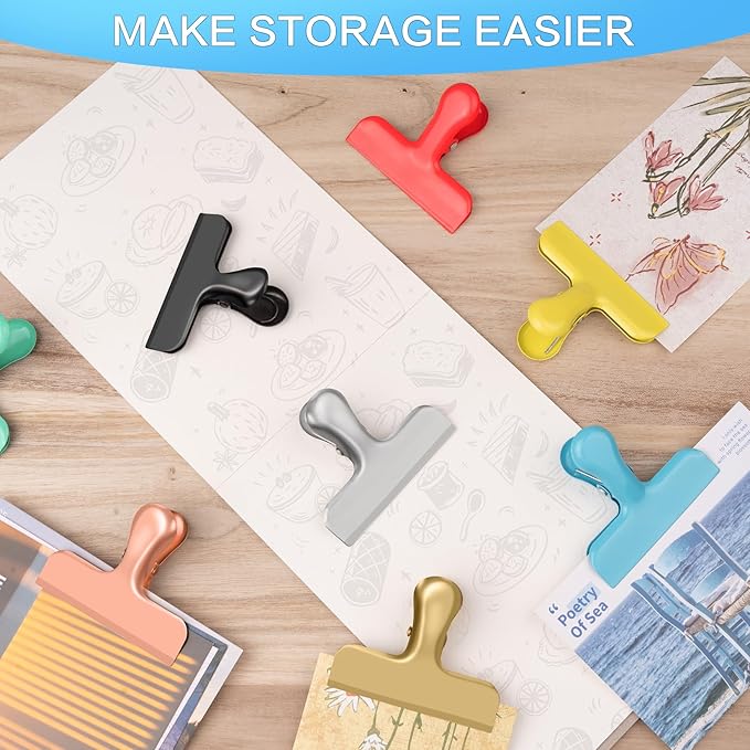 12 Pack Stainless Steel Chip Clips, Bag Clips - Image 4