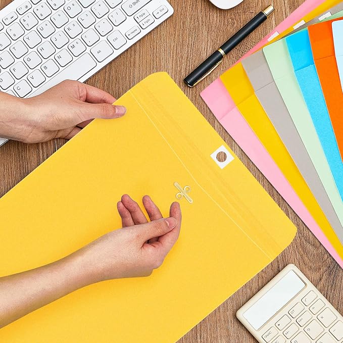 Geyee 50 Pcs 9 x 12 Inch Clasp Envelopes Letter Size Mailing Envelopes - Image 4