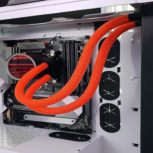 Electriduct 3/8" Hook Self Closing Sleeve Braid Wrap Around Sleeving Flame - Image 4