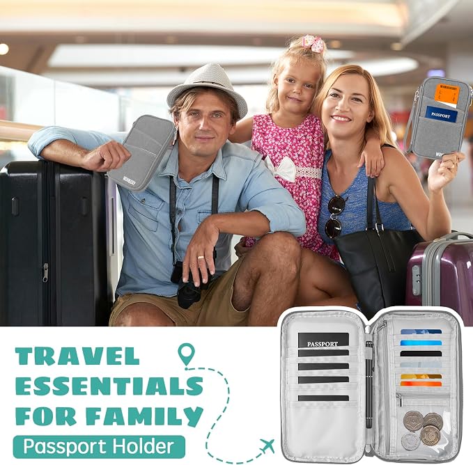 Amazing practical, Passport Holder Family, Women Rfid BlockingWallet, Travel - Image 7