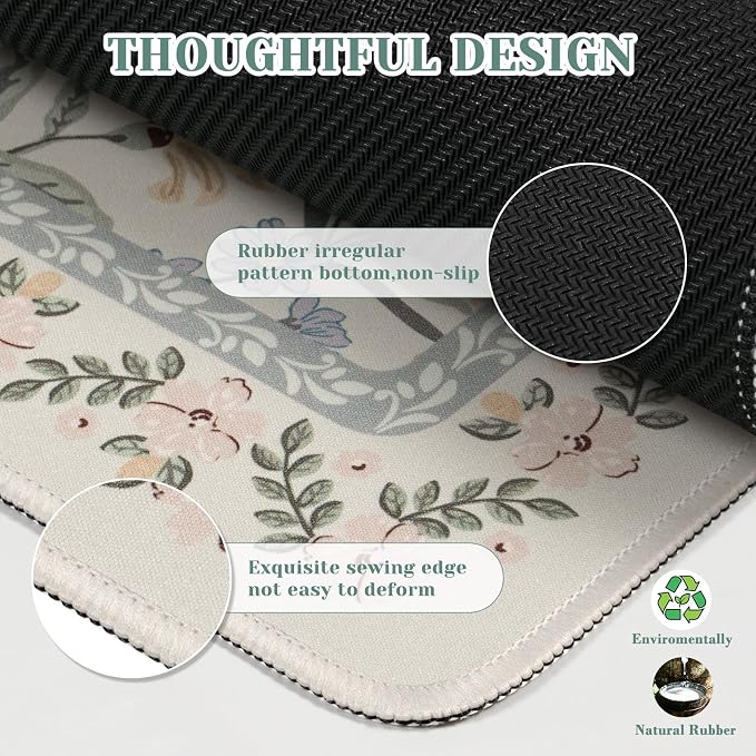 iCasso Aesthetic Flower Mouse pad - Image 4