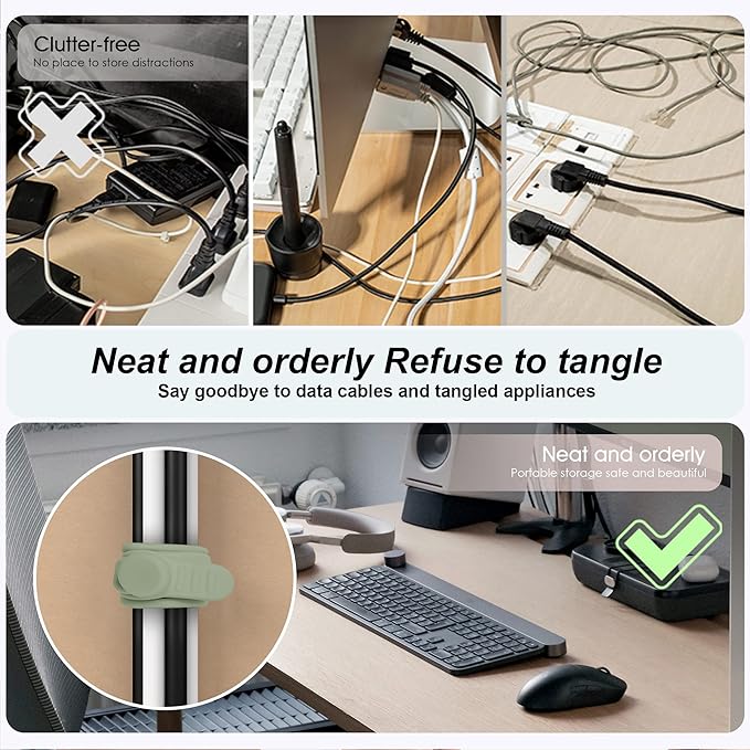 Silicone Cable Ties Cord Organizer - Image 3