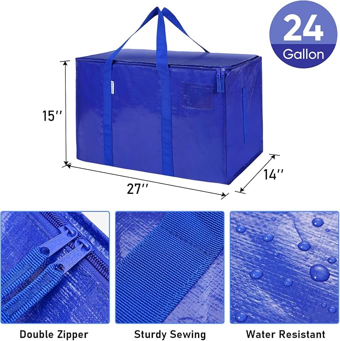 TICONN 8 Pack Extra Large Moving Bags Heavy Duty - Image 3
