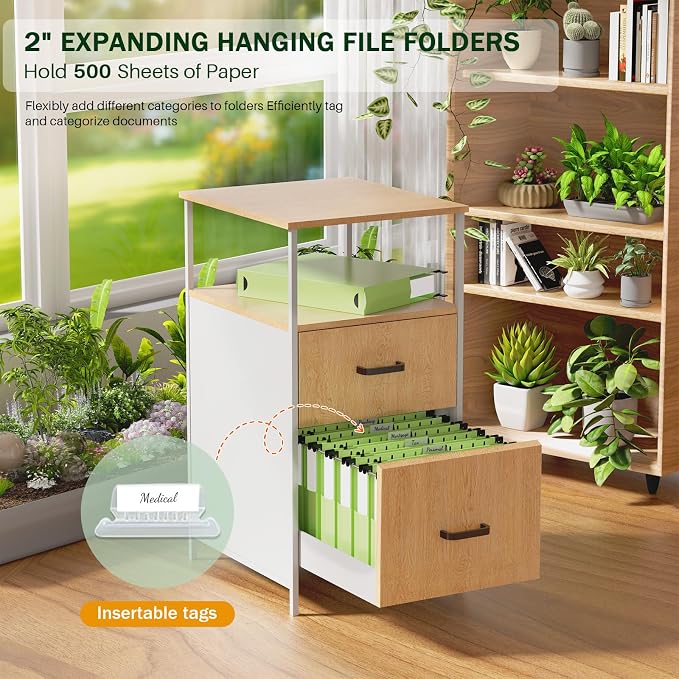 Green Hanging File Folders, 12 Pack Green Hanging File Folder Letter Size - Image 3